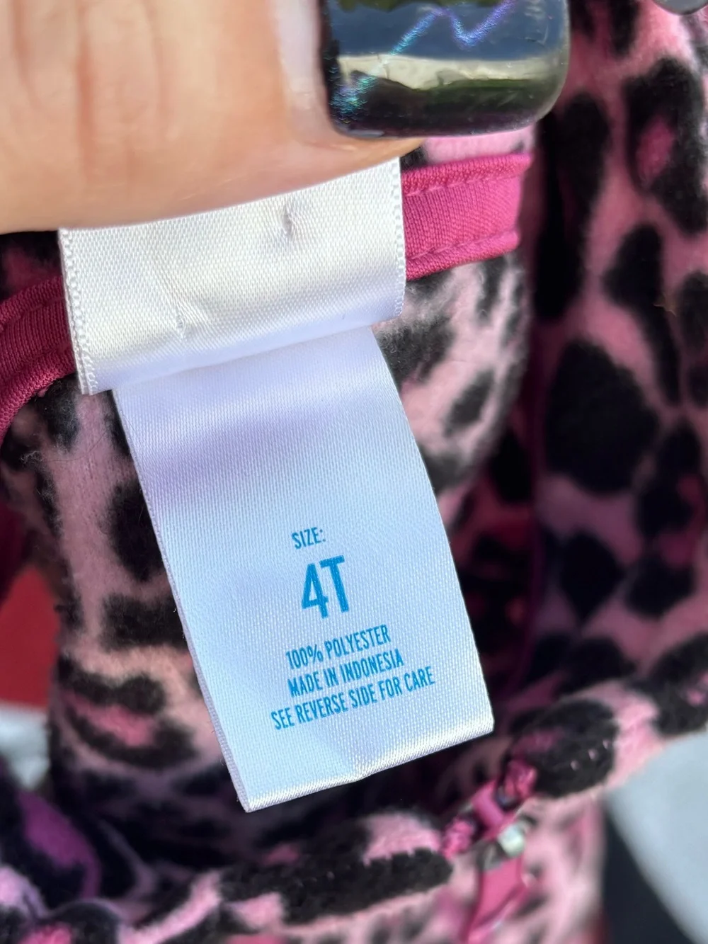 VINTAGE Y2K KIDGETS PINK LEOPARD PRINT FLEECE ZIP UP VEST SIZE 4T